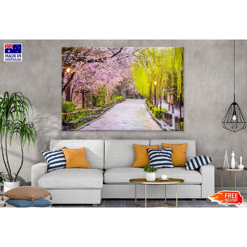 Trees on Gion Shirakawa Street Photograph Print 100% Australian Made