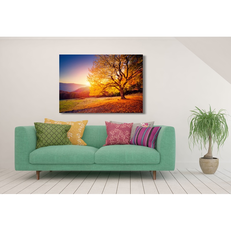 Trees Mountain Sunset Forest Art Nature Print 100% Australian Made