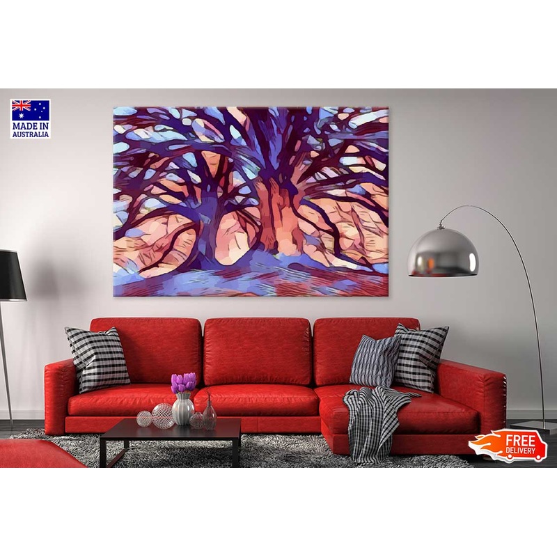 Willow Trees View Illustration Print 100% Australian Made