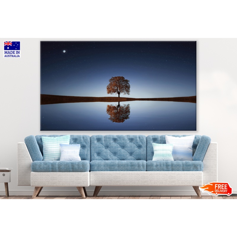 Alone Tree & Night Sky Print 100% Australian Made