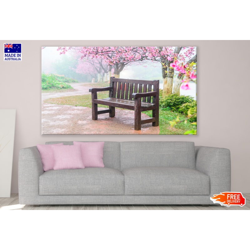 Bench Under Blossom Tree Photograph Print 100% Australian Made