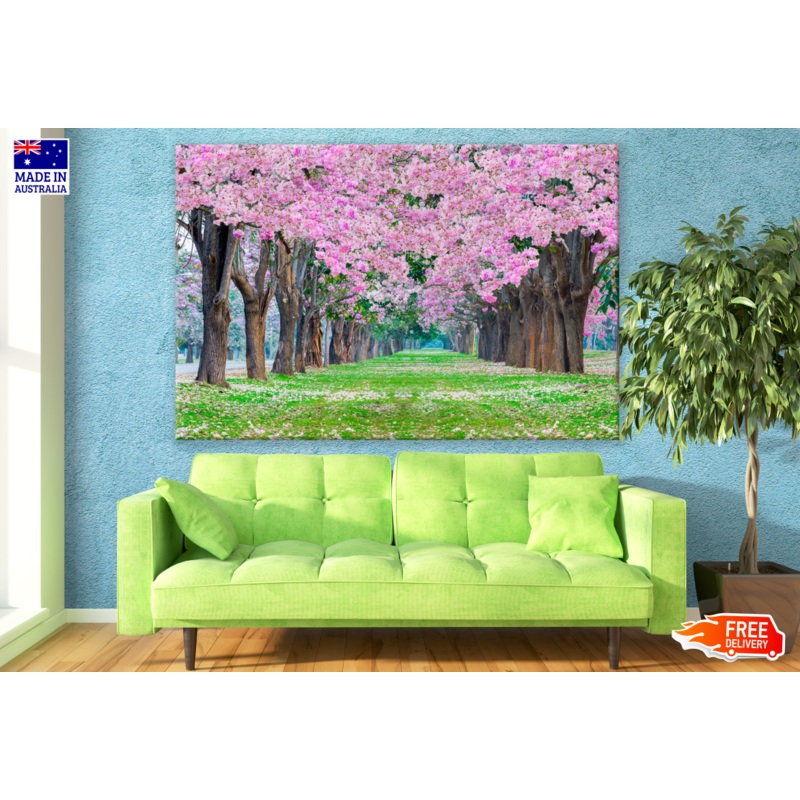 Cherry Blossom Floral Tree Tunnel Print 100% Australian Made