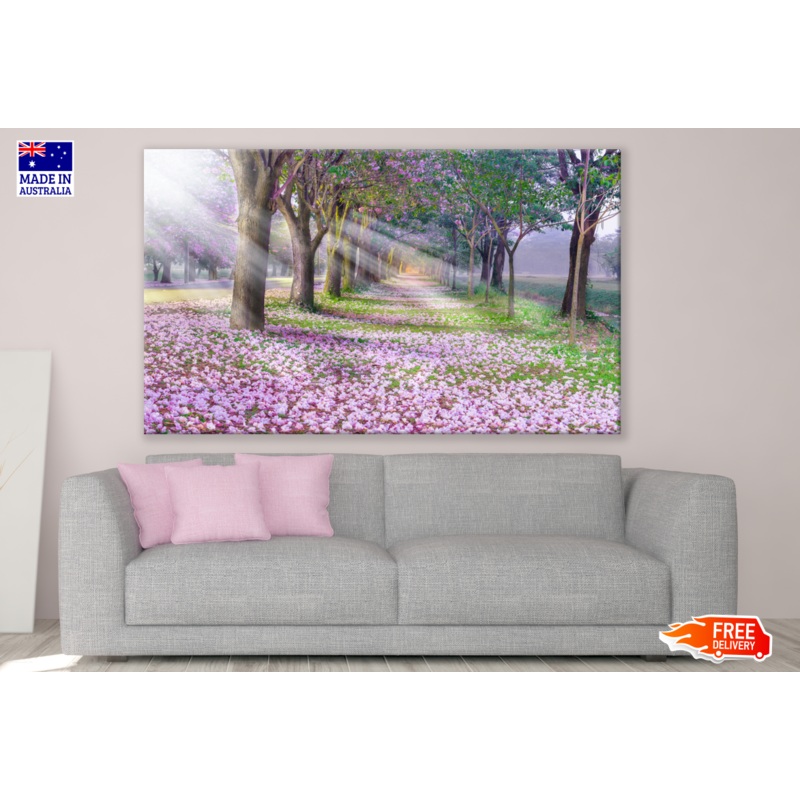 Tunnel of cherry blossom trees Print 100% Australian Made