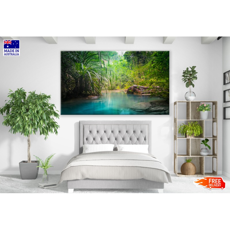 Water Stream In Forest Photograph Print 100% Australian Made