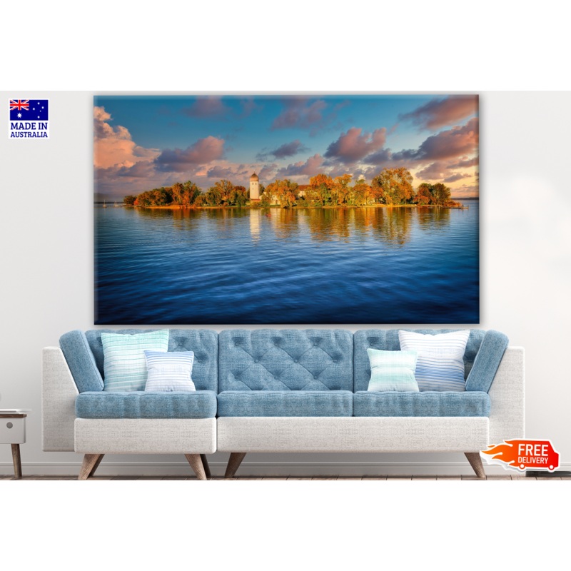 Autumn Sunset Island View Photograph Print 100% Australian Made