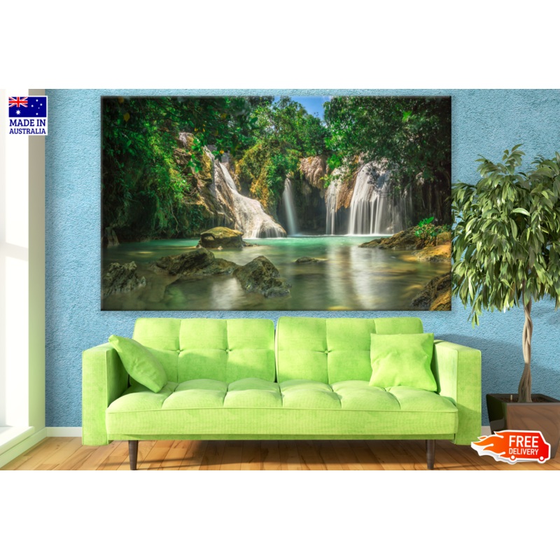 Beautiful Waterfall Nature Scenery Photograph Print 100% Australian Made