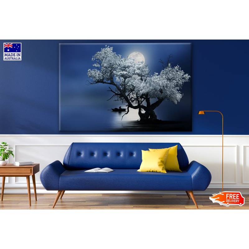 Tree & Moon Photograph Print 100% Australian Made