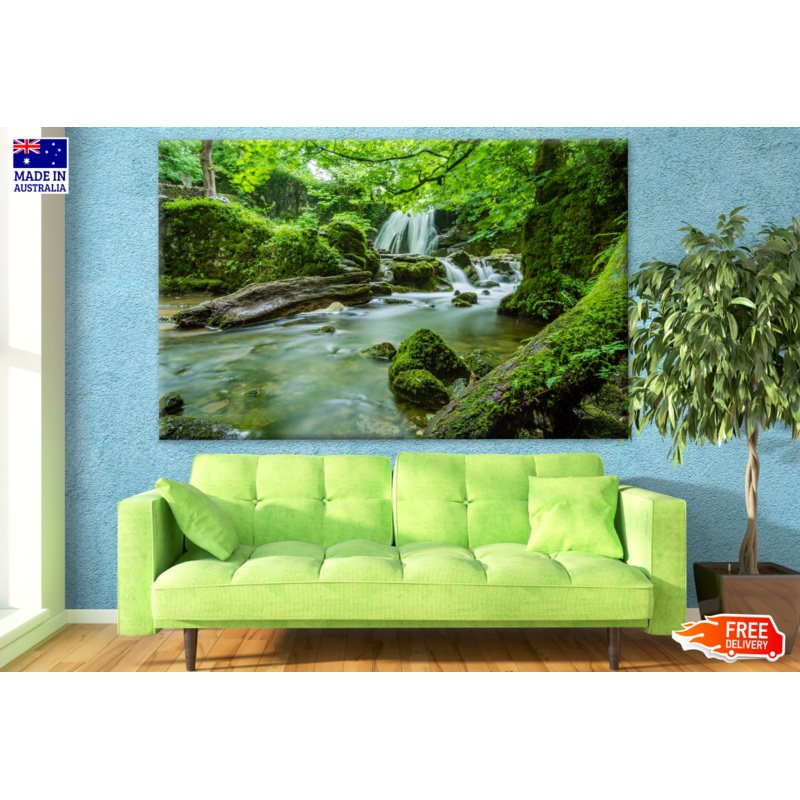 Waterfall in Amazing Rain Forest Photograph Print 100% Australian Made