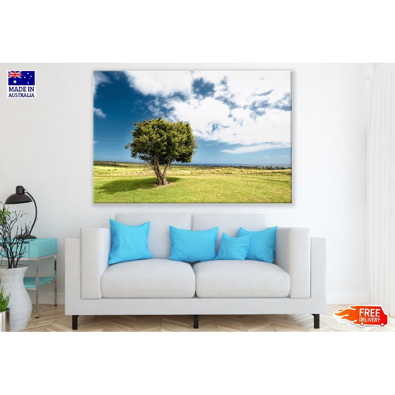 Tree Cloud Sky & Field Photograph Print 100% Australian Made