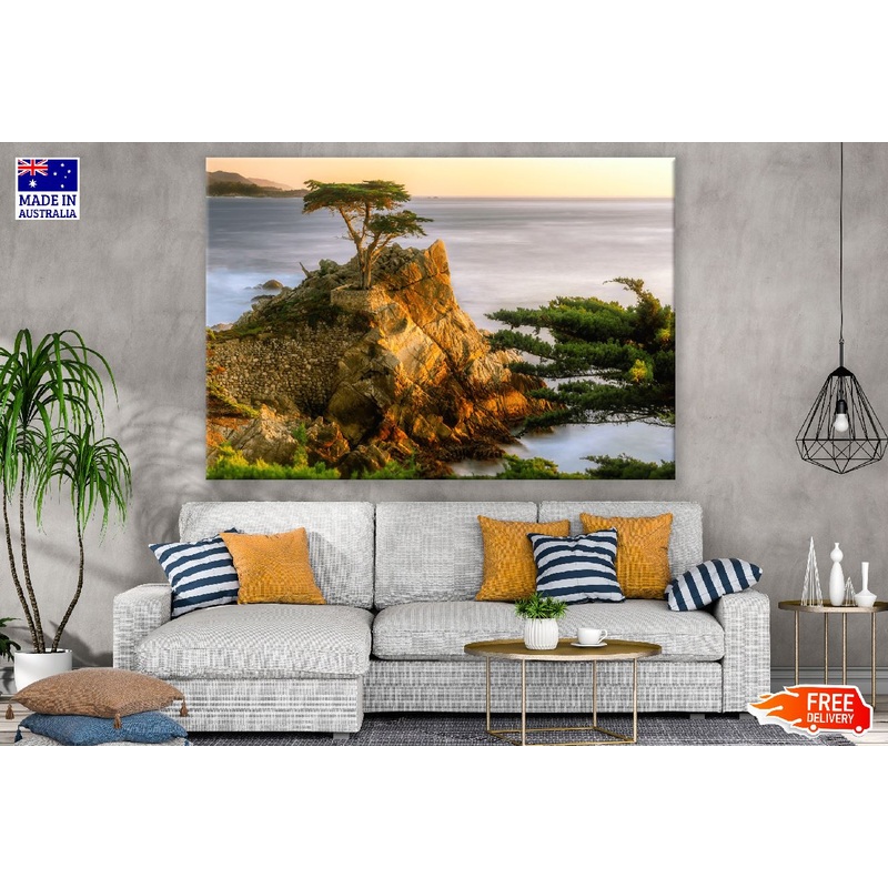 Tree on Mountain Sunset Photograph Print 100% Australian Made