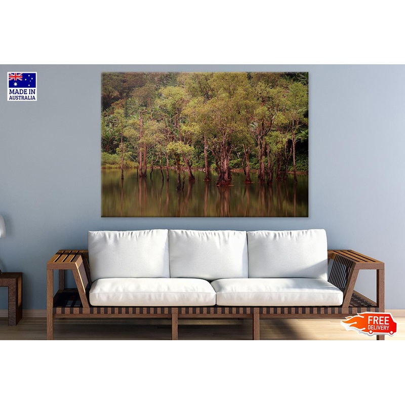 Trees on Lake Photograph Print 100% Australian Made