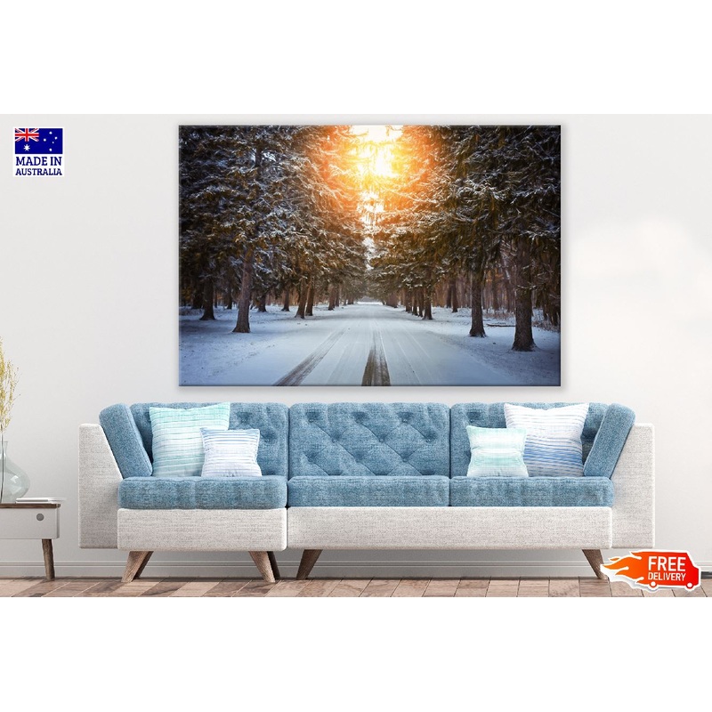 Winter Snow Sunrise Photograph Print 100% Australian Made
