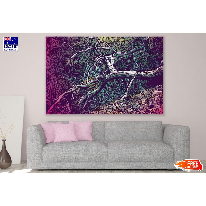 Tree Forest Branches Vector Design Print 100% Australian Made
