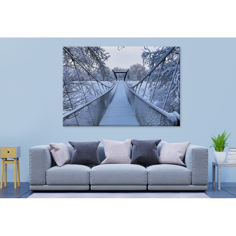 The Bug river in winter scenery Wall Art Decor 100% Australian Made Wall Art Decor 100% Australian Made