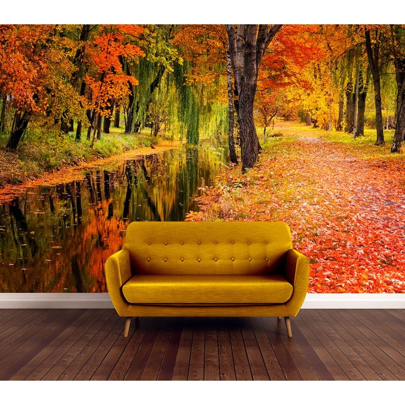 Wallpaper Murals Peel and Stick Removable Colourful Tree Forest High Quality