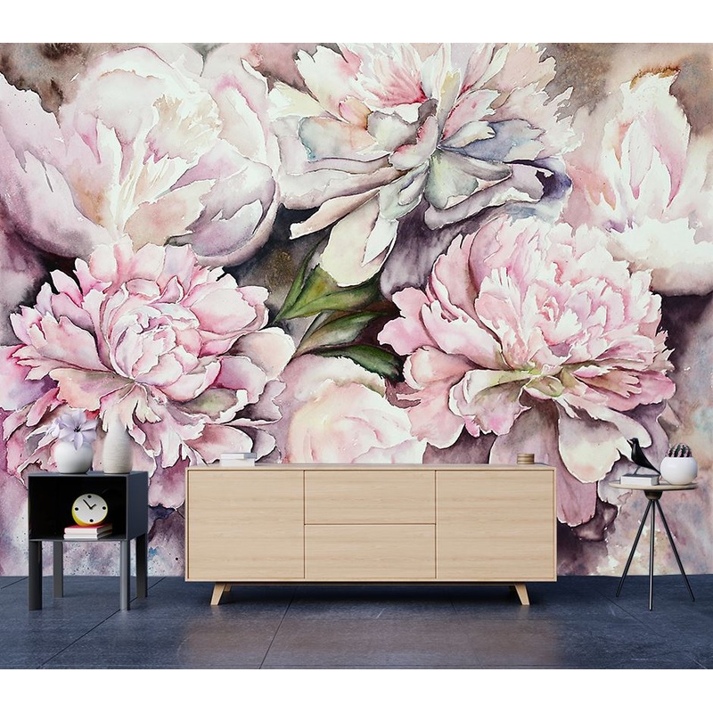Wallpaper Murals Peel and Stick Removable Floral Design High Quality