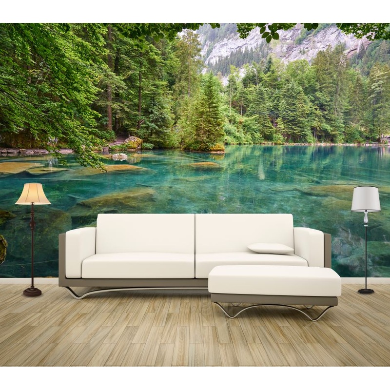 Wallpaper Murals Peel and Stick Removable Lake View High Quality