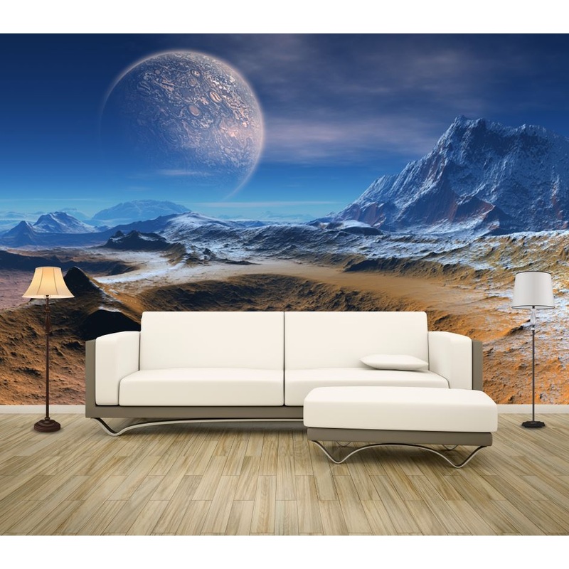 Wallpaper Murals Peel and Stick Removable Planet Landscape View High Quality