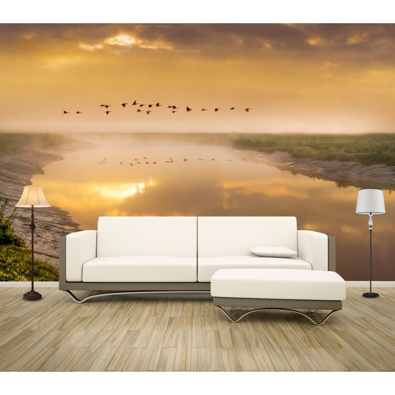 Wallpaper Murals Peel and Stick Removable Stunning Sunset Landscape High Quality