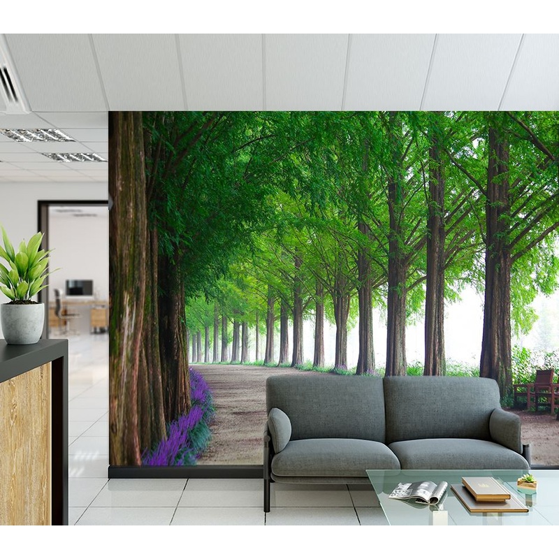 Wallpaper Murals Peel and Stick Removable Tree Row High Quality