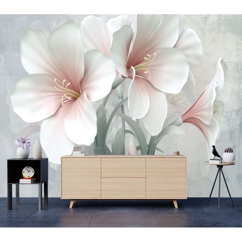 Wallpaper Murals Peel and Stick Removable Colorful Flower Design High Quality