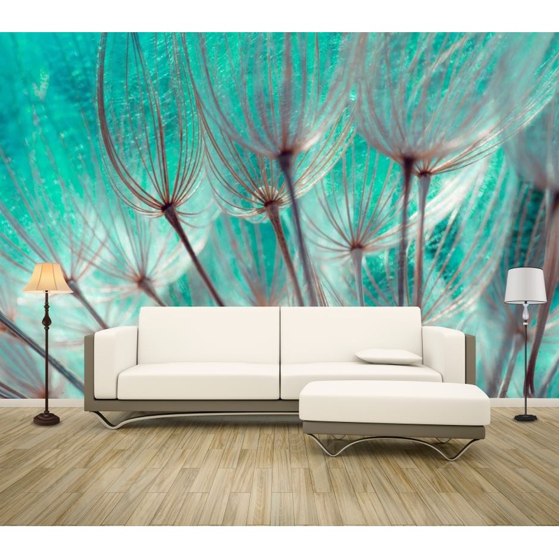 Wallpaper Murals Peel and Stick Removable Dandelion Flowers Closeup High Quality