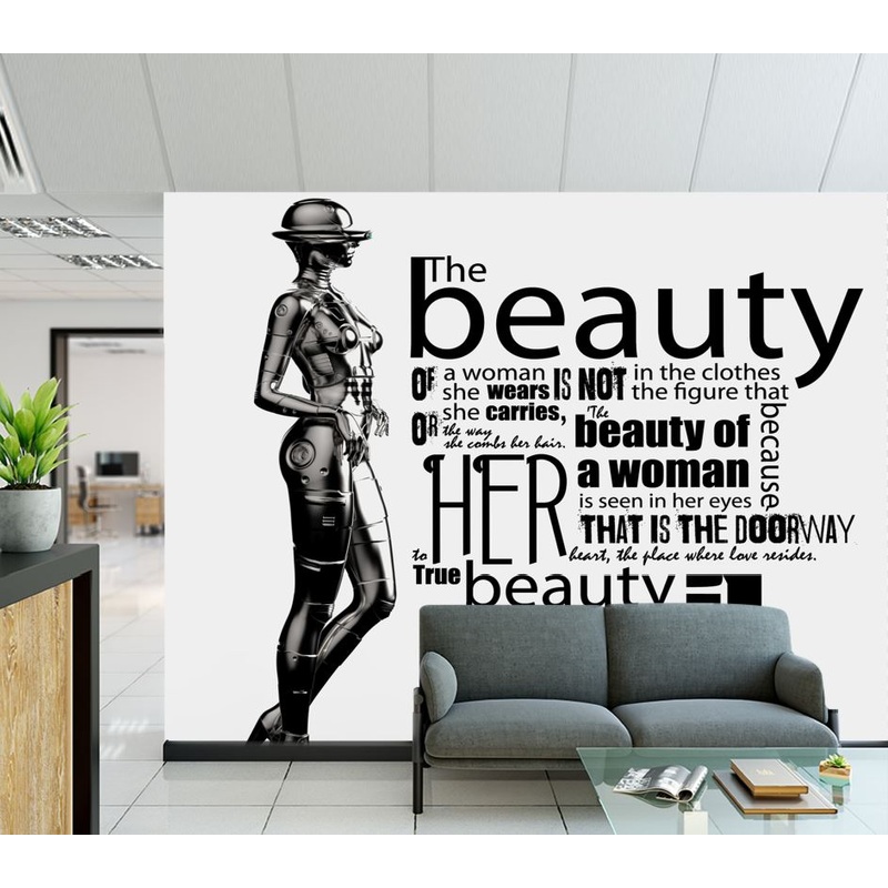 Wallpaper Murals Peel and Stick Removable Fashion Quote Design High Quality