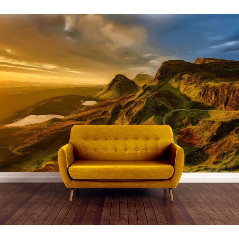Wallpaper Murals Peel and Stick Removable Mountain Landscape High Quality