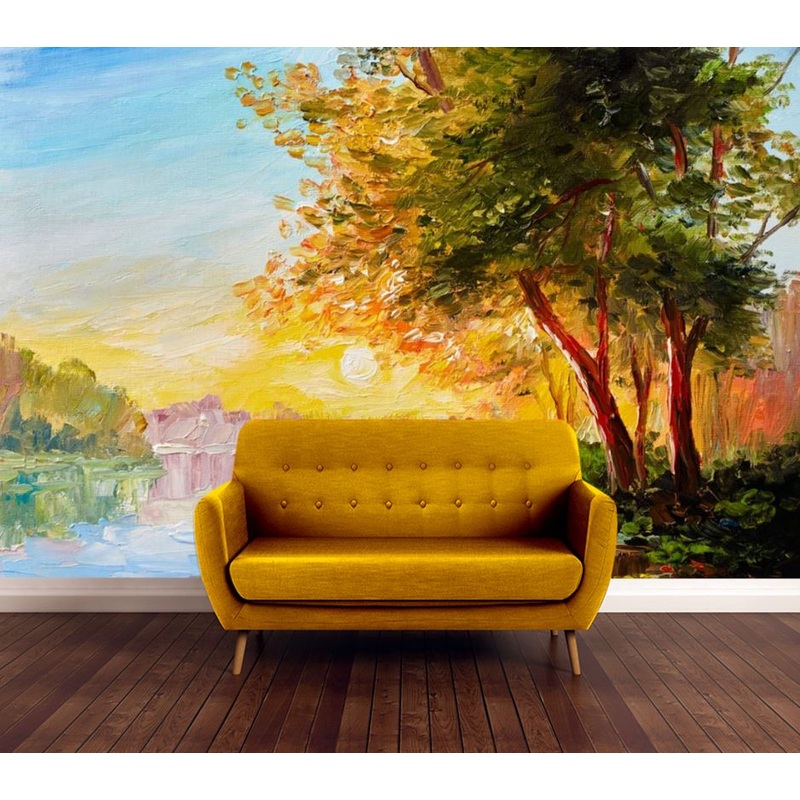 Wallpaper Murals Peel and Stick Removable Nature Watercolor Painting High Quality