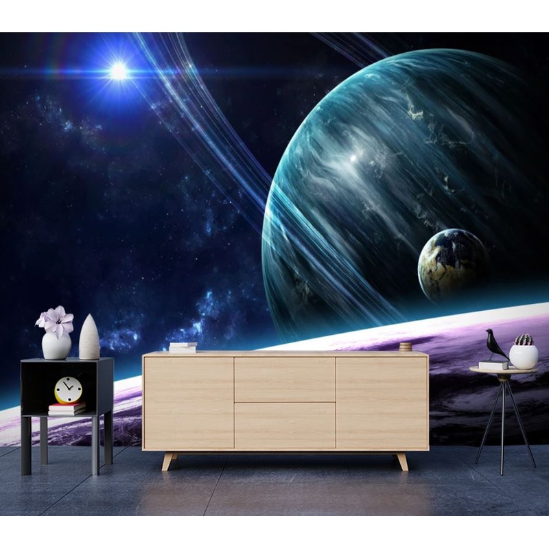 Wallpaper Murals Peel and Stick Removable Plants In Space View High Quality