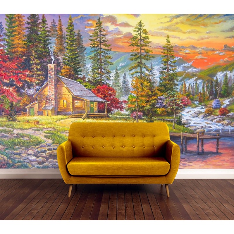 Wallpaper Murals Peel and Stick Removable Stunning Nature Scenery Painting High Quality