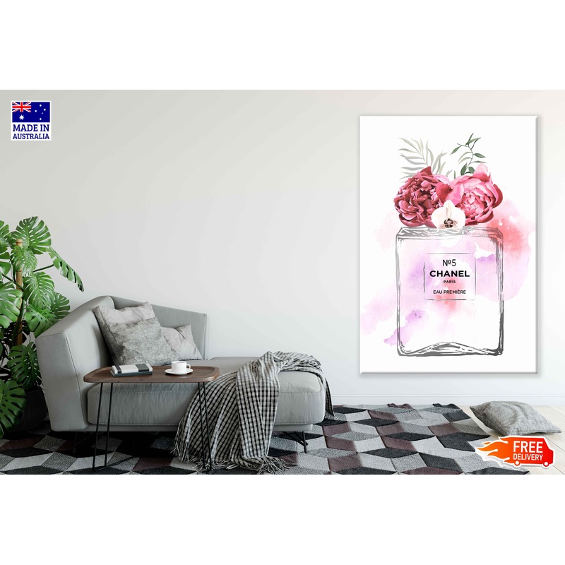 Perfume & Flowers Watercolor Painting Print 100% Australian Made