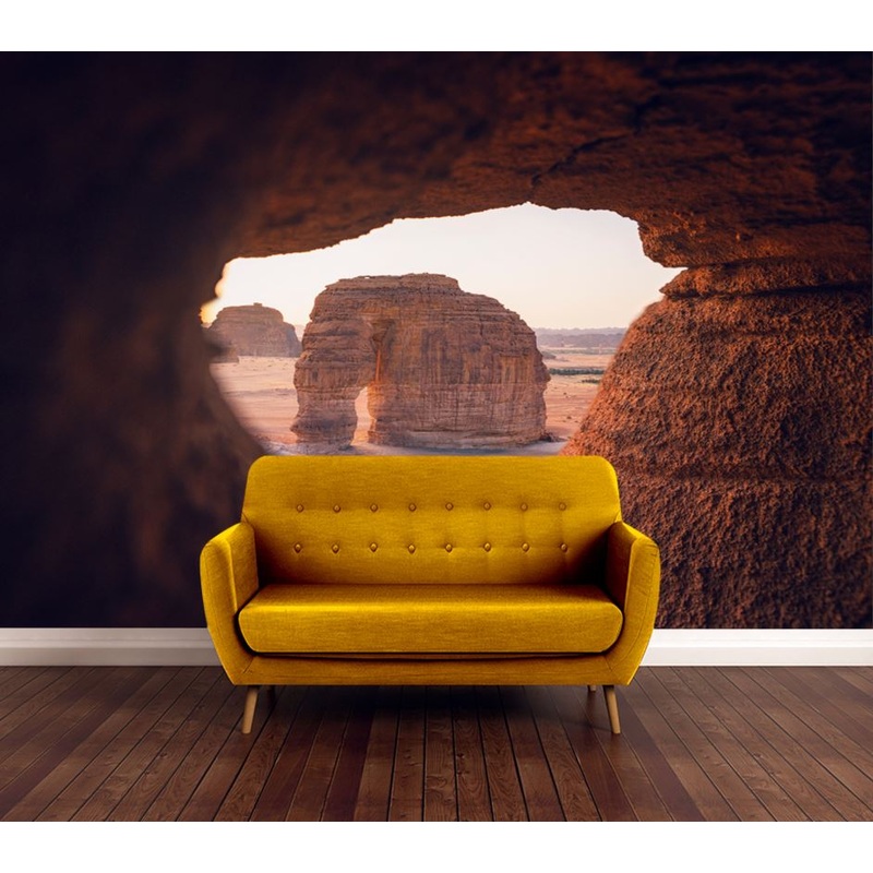 Wallpaper Murals Peel and Stick Removable Rock Cave Scenery High Quality