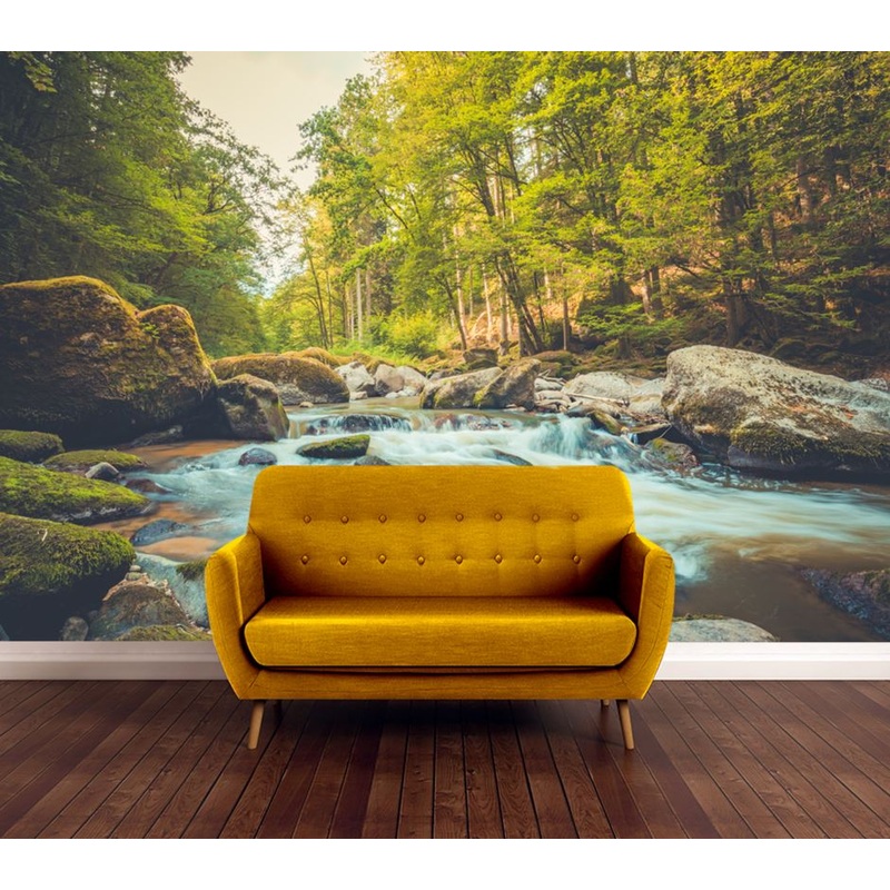 Wallpaper Murals Peel and Stick Removable Stunning Water Stream High Quality