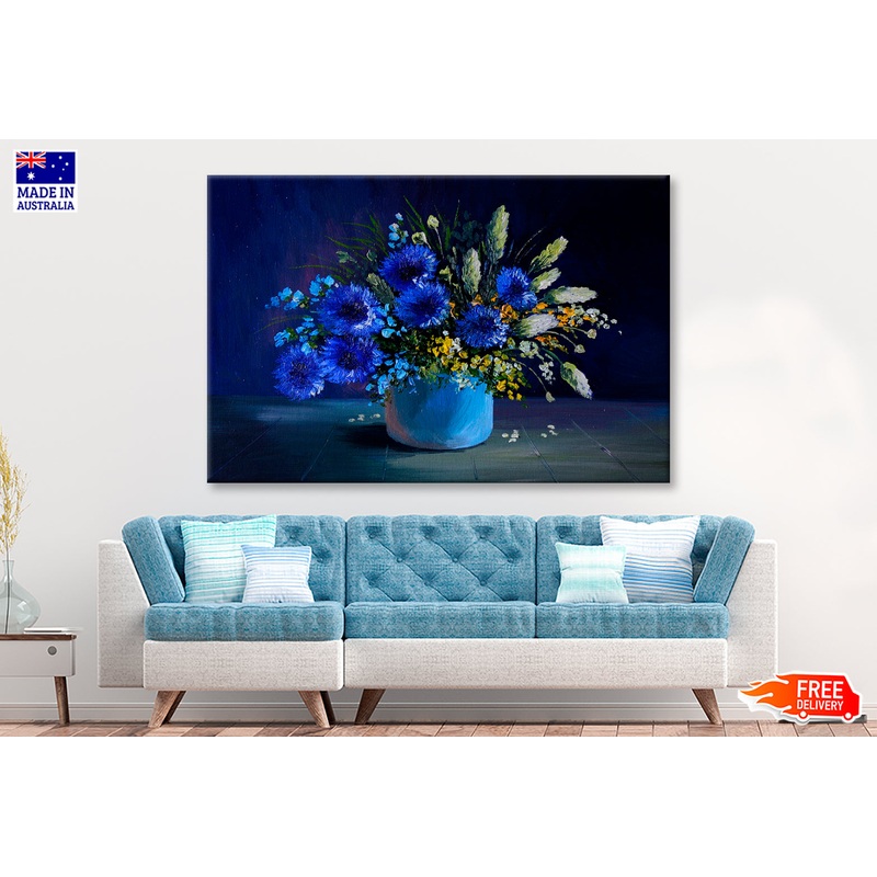 Still Life, A Bouquet Of Flowers, Wild Flowers Wall Art Limited Edition High Quality Print