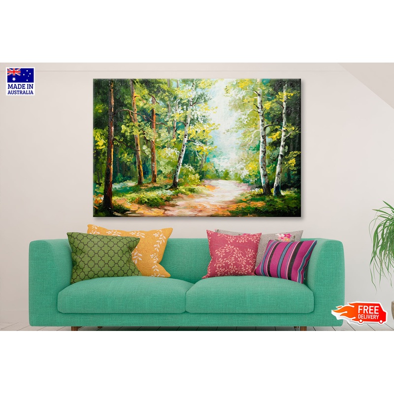 Summer Forest Oil Painting Limited Edition High Quality Print