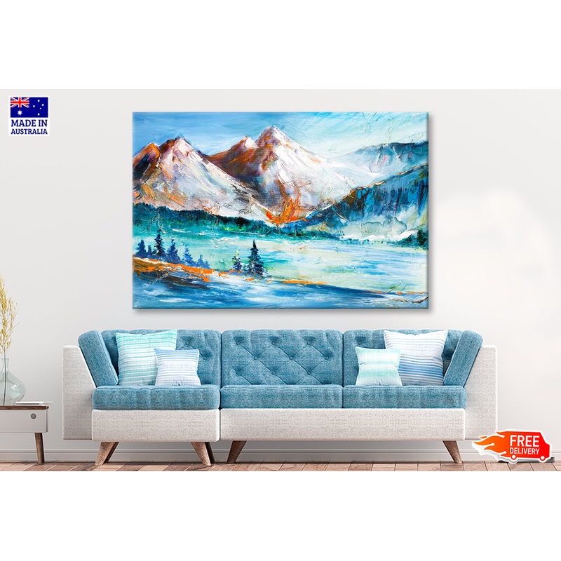 Valley Mountain Painting Limited Edition High Quality Print