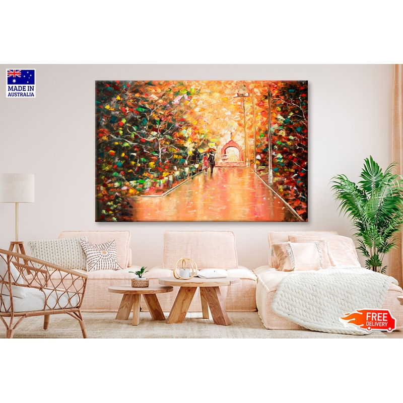 Arch Couple Oil Painting Wall Art Limited Edition High Quality Print