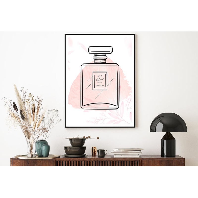Beige Splash & Perfume Bottle Print 100% Australian Made