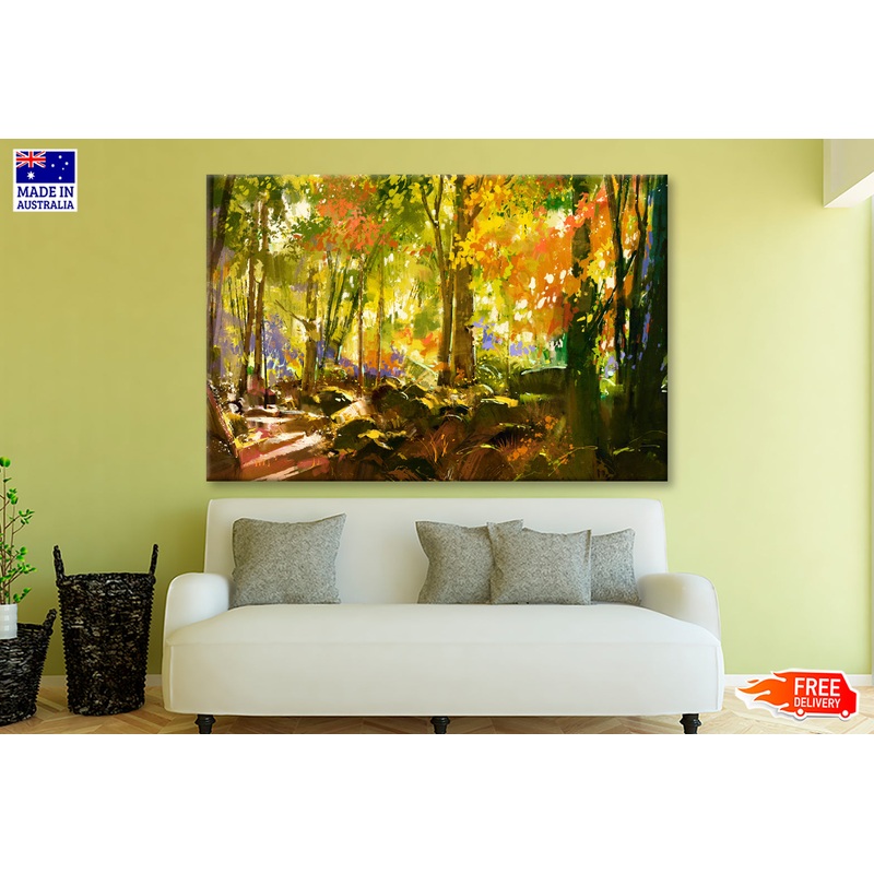 Bright Forest, Beautiful Nature In Spring Oil Painting Wall Art Limited Edition High Quality Print