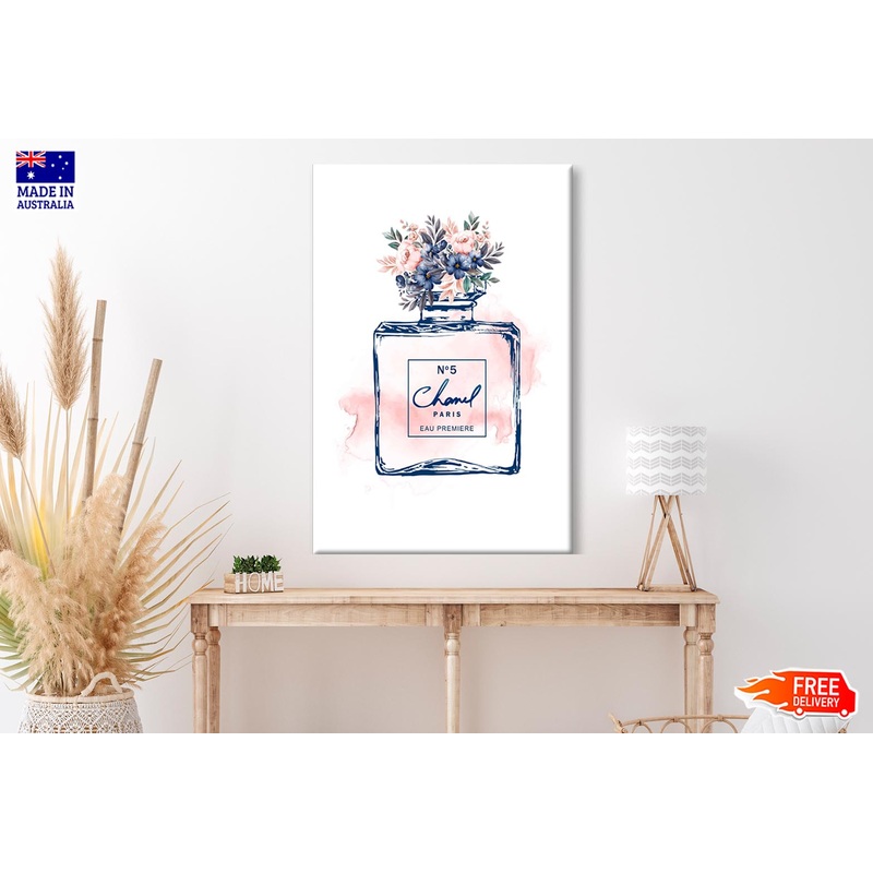 Blue Pink Perfume Wall Art Limited Edition High Quality Print