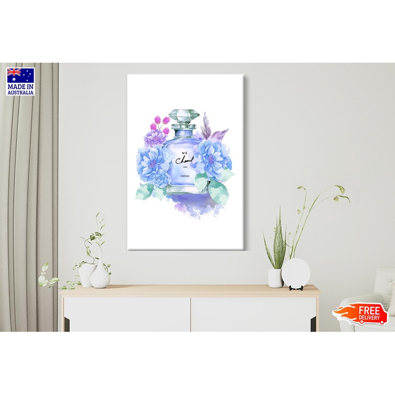 Blue Purple Perfume Wall Art Limited Edition High Quality Print