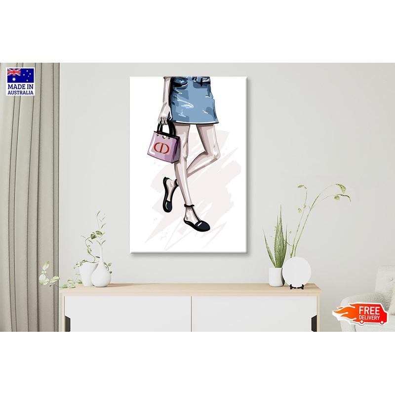 Stylish Pink Bag Fashion Art Wall Art Limited Edition High Quality Print