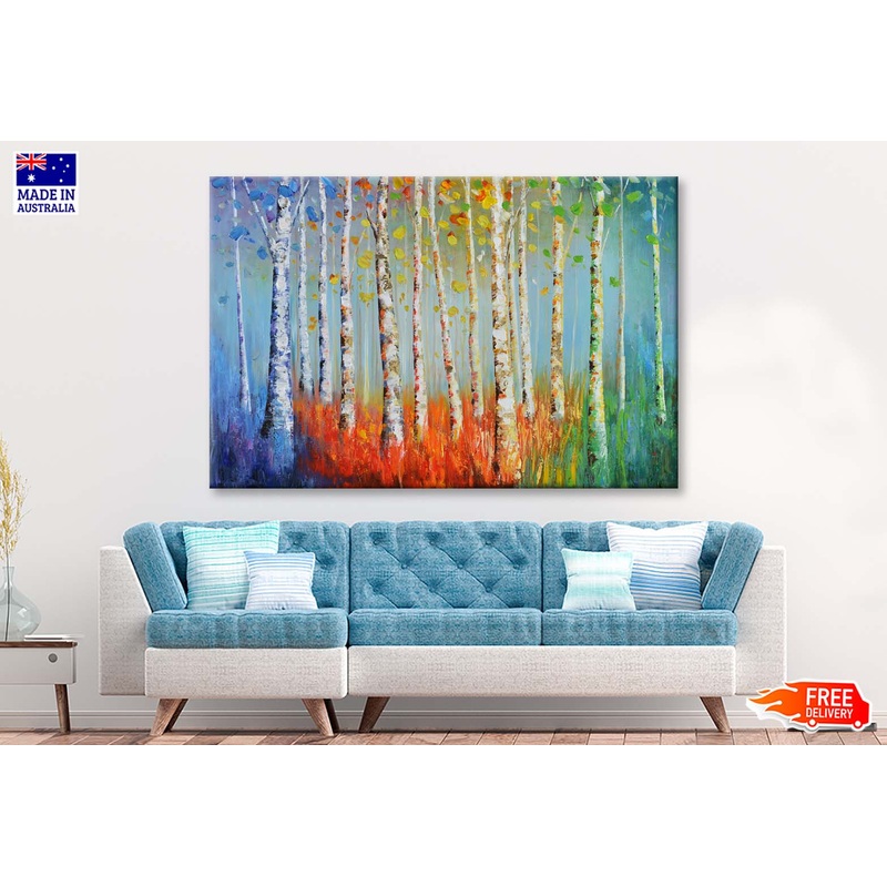 A Colorful Landscape, Woods Wall Art Limited Edition High Quality Print
