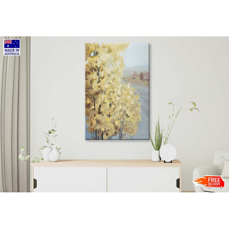 A Natural Scenery Art, Autumn Yellow Wall Art Limited Edition High Quality Print