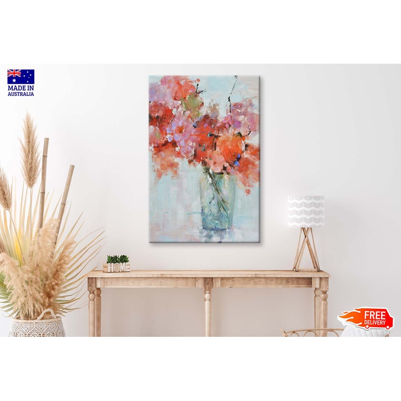 A Red Flower, Still Life, Painting Wall Art Limited Edition High Quality Print