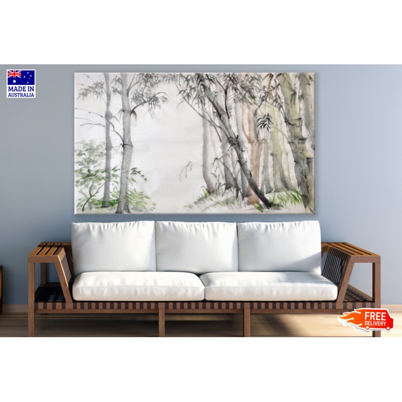 Bamboo Trees  Painting Print 100% Australian Made