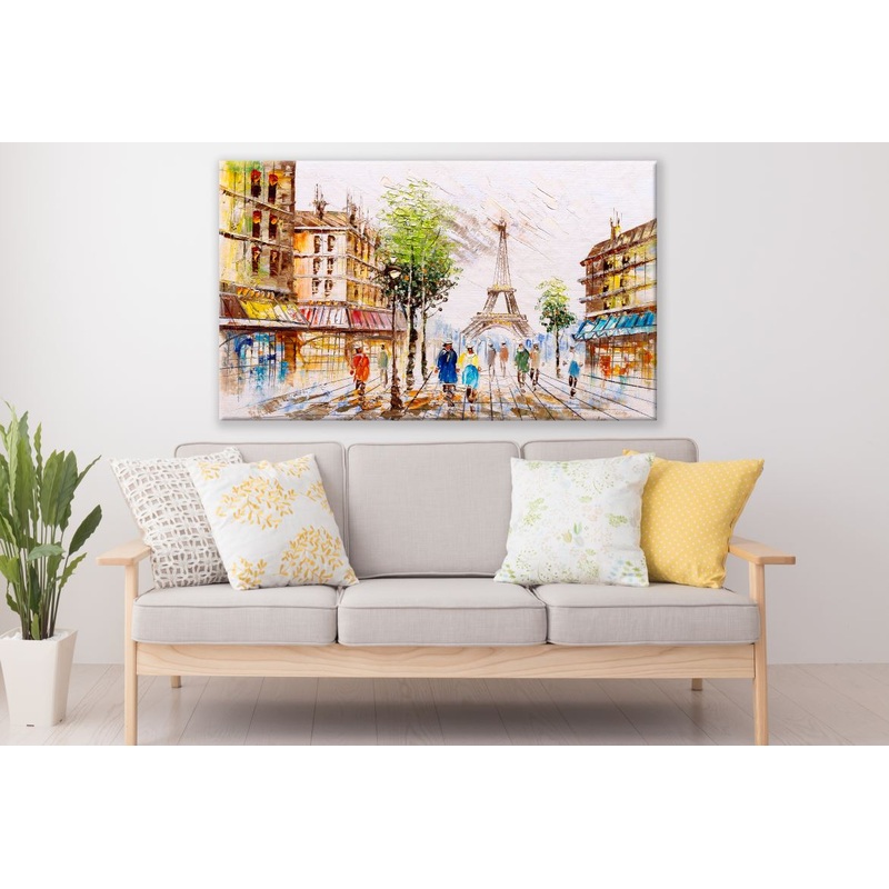 Beautiful Paris Street Painting Print 100% Australian Made