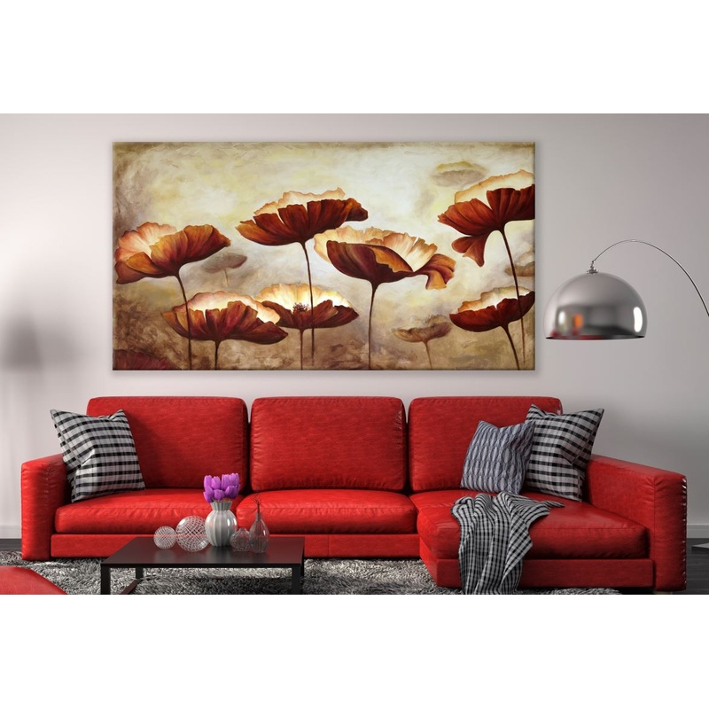 Beautiful Red Flower Painting Print 100% Australian Made