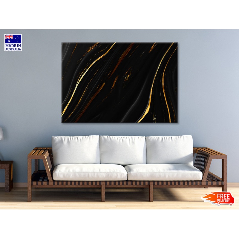 Black And Gold Modern Luxury Art Print 100% Australian Made